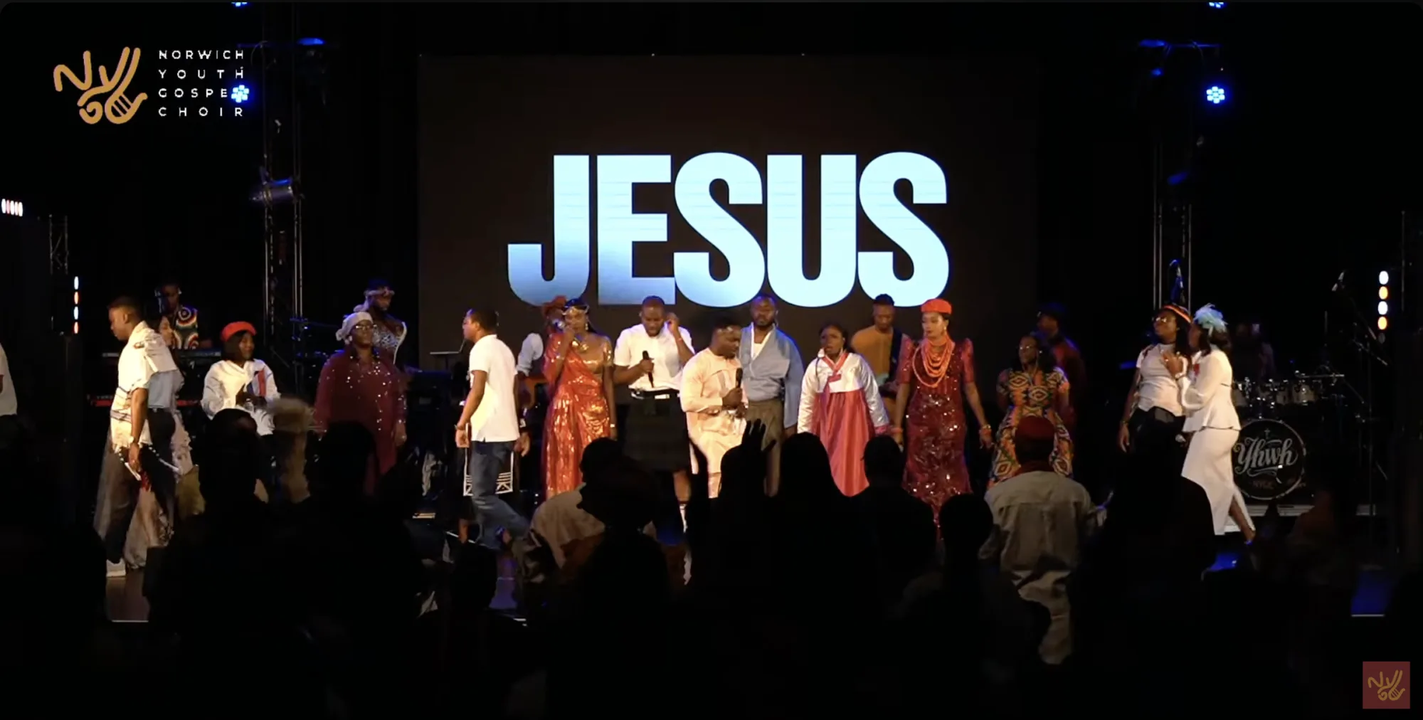 Worshippers gathered at a Norwich Youth Gospel Choir event