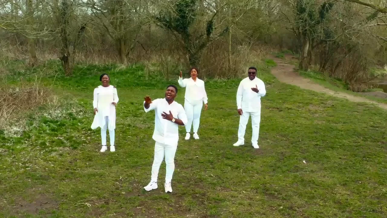 John Great and worshippers singing Yahweh in the official video